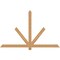 Ekena Millwork Kennewick Timber Gable Bracket, Western Red Cedar, 72"W x 45"H x 1 1/2"D x 3 1/2"F, 15/12 Pitch GBW072X45X0204KEN00SWR - alternate 1